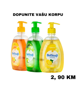 BELSOAP Tečni sapun 500ml - Odaberite miris jabuke, narandže ili limuna