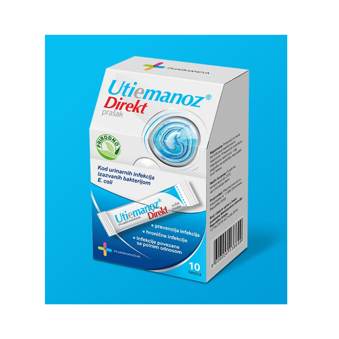 PHARMANOVA UTIEMANOZ DIREKT PRAŠAK a10, Dodatak prehrani kod akutnih infekcija