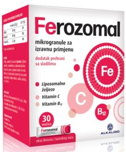 FEROZOMAL mikrogranule 30 vrećica, Za dnevnu opskrbu željezom (lipozomalno željezo)