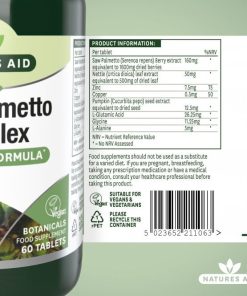 Alternative view of NATURES AID Saw Palmetto Complex tableta a60, Za normalnu funkciju prostate