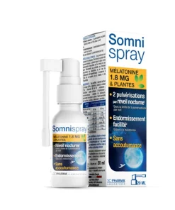 Somni sprej Melatonin & biljke 20ml, Za regulaciju poremećaja spavanja