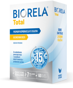 BIORELA TOTAL a60 Premium polibiotik u obliku snažne kombinacije 15 vrhunskih sojeva dobrih* bakterija