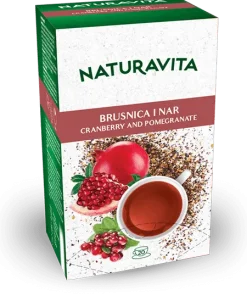 NATURAVITA ČAJ BRUSNICA I NAR FILTER VREĆICE a20