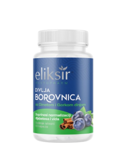 Eliksir Divlja borovnica sa cimetom i gorkom dinjom kapsule a60, Za normalizaciju dijabetesa i vida