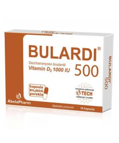 ABELAPHARM Bulardi 500 Vitamin D3 1000 IU a10, Za normalan rad crijeva