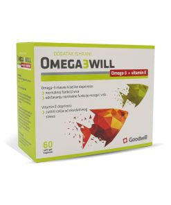 Goodwill Omega 3 + vitamin E 60 kapsula, Za normalnu funkciju srca i mentalnih sposobnosti