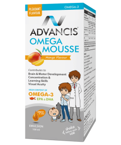 ADVANCIS OMEGA MOUSSE 100 ml - Visok sadržaj omega-3 masnih kiselina (EPA i DHA) za djecu