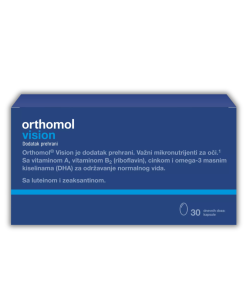 ORTHOMOL VISION a30 kapsula, dodatak prehrani sa važnim mikronutrijentima za oči