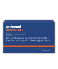 ORTHOMOL IMMUN PRO granule a30, Sadrži probiotike, prebiotike, vitamine i minerale.