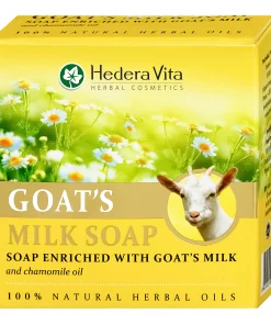 Hedera Vita SAPUN SA DODATKOM KOZIJEG MLIJEKA I ULJEM KAMILICE 90g, Pruža izgled mekše, glađe i blistave kože