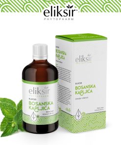 ELIKSIR Bosanska Kapljica 100ml, Za detoksikaciju organizma, jača imunitet, poboljšava cirkulaciju i rad srca, reguliše želučane tegobe