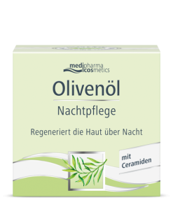 MEDIPHARMA COSMETICS Olivenöl noćna njega lica 50 ml - Regenerira kožu preko noći, s maslinovim uljem