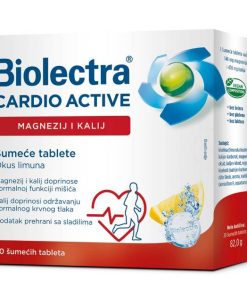 BIOLECTRA CARDIO MAGNEZIJ I KALIJ, OKUS LIMUNA, 20 ŠUMEĆIH TABLETA
