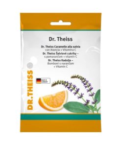 Dr. Theiss Kadulja bomboni s narančom i vitaminom C a26, Za osvježenje i njegu grla