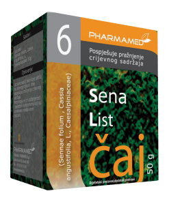 PHARMAMED ČAJ SENA list 50gr, Potiče rad debelog crijeva