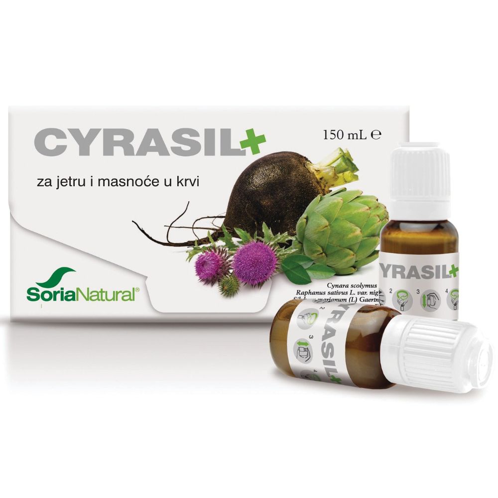 CYRASIL PLUS 10x15ml, Za održavanje normalne funkcije jetre i masnoće u krvi