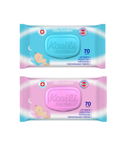 IZABERITE KOSILI BABY VLAŽNE MARAMICE PLAVE ILI ROZE (70 komada),Njeguju osjetljivu kožu Vaše bebe od prvog dana rođenja i pružaju nježno čišćenje pri svakoj upotrebi.