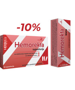 PHARMAMED HEMOREKTA ČEPIĆI + MAST NA -10%, Za ublažavanje tegoba kod hemoroida