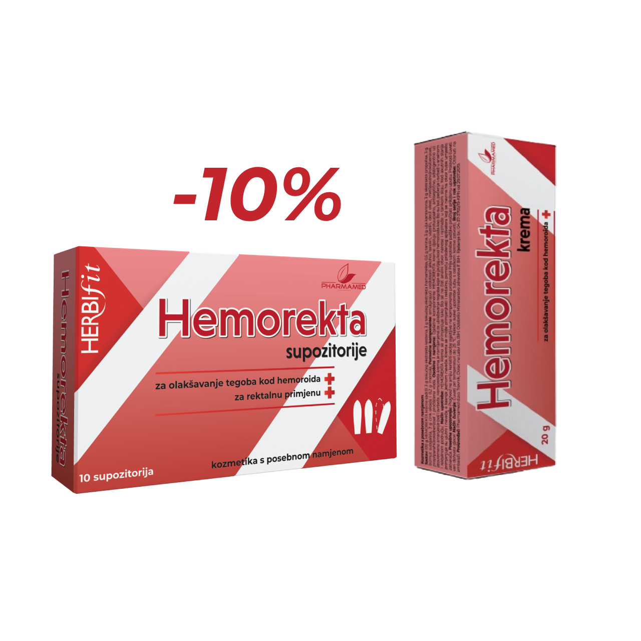 PHARMAMED HEMOREKTA ČEPIĆI + MAST NA -10%, Za ublažavanje tegoba kod hemoroida