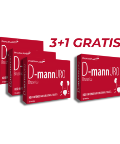 PHARMAMED D-MannURO 3+1 GRATIS Brusnica vrećice a 19, Dodatak prehrani kod infekcija urinarnog trakta