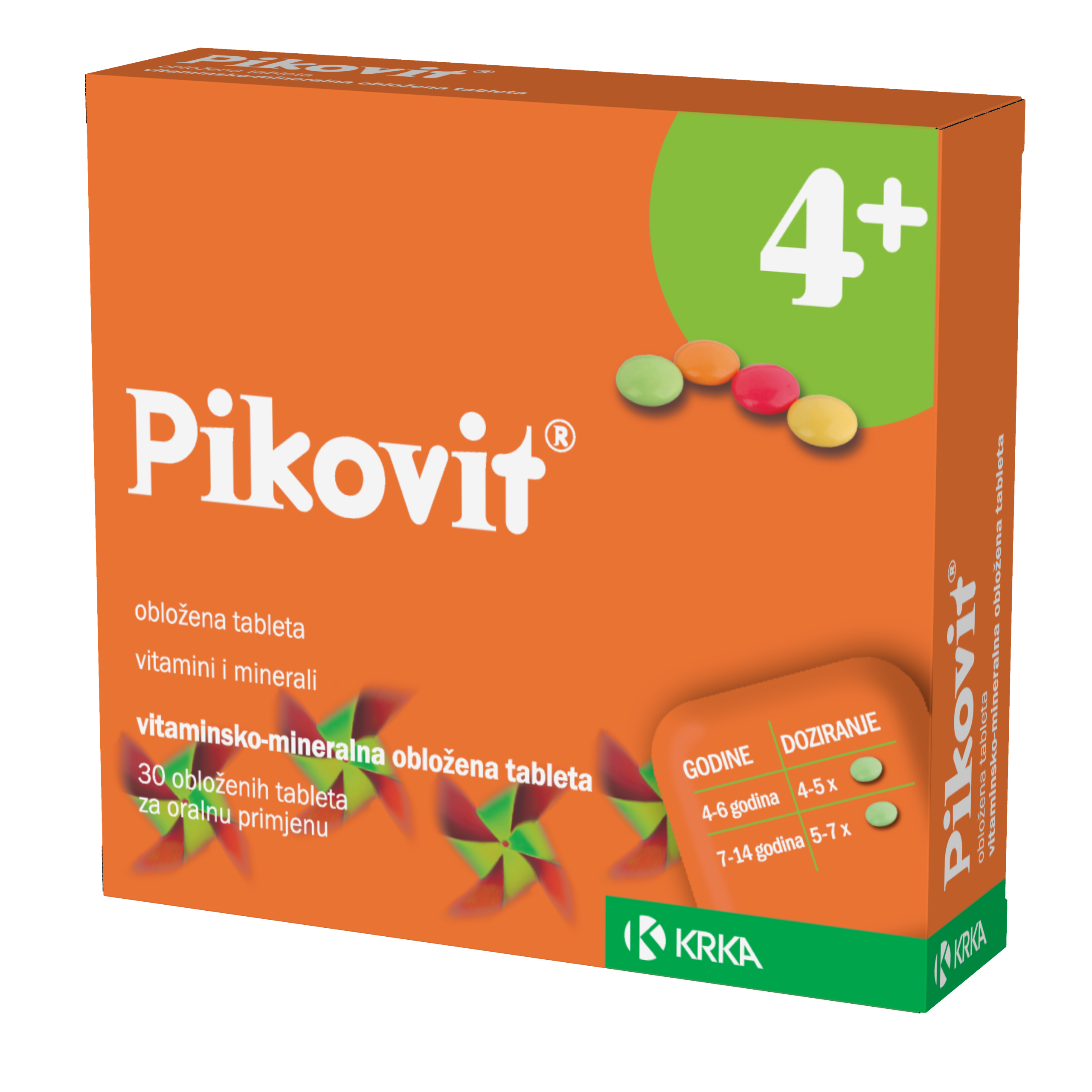 KRKA Pikovit vitaminsko-mineralne tablete 30 komada