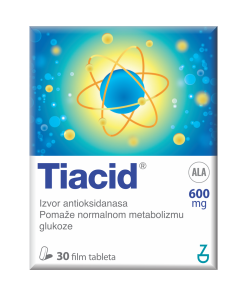 ZADA TIACID 600 mg tablete a30, Pomaže normalnom metabolizmu glukoze i zaštiti stanica od oksidativnog stresa