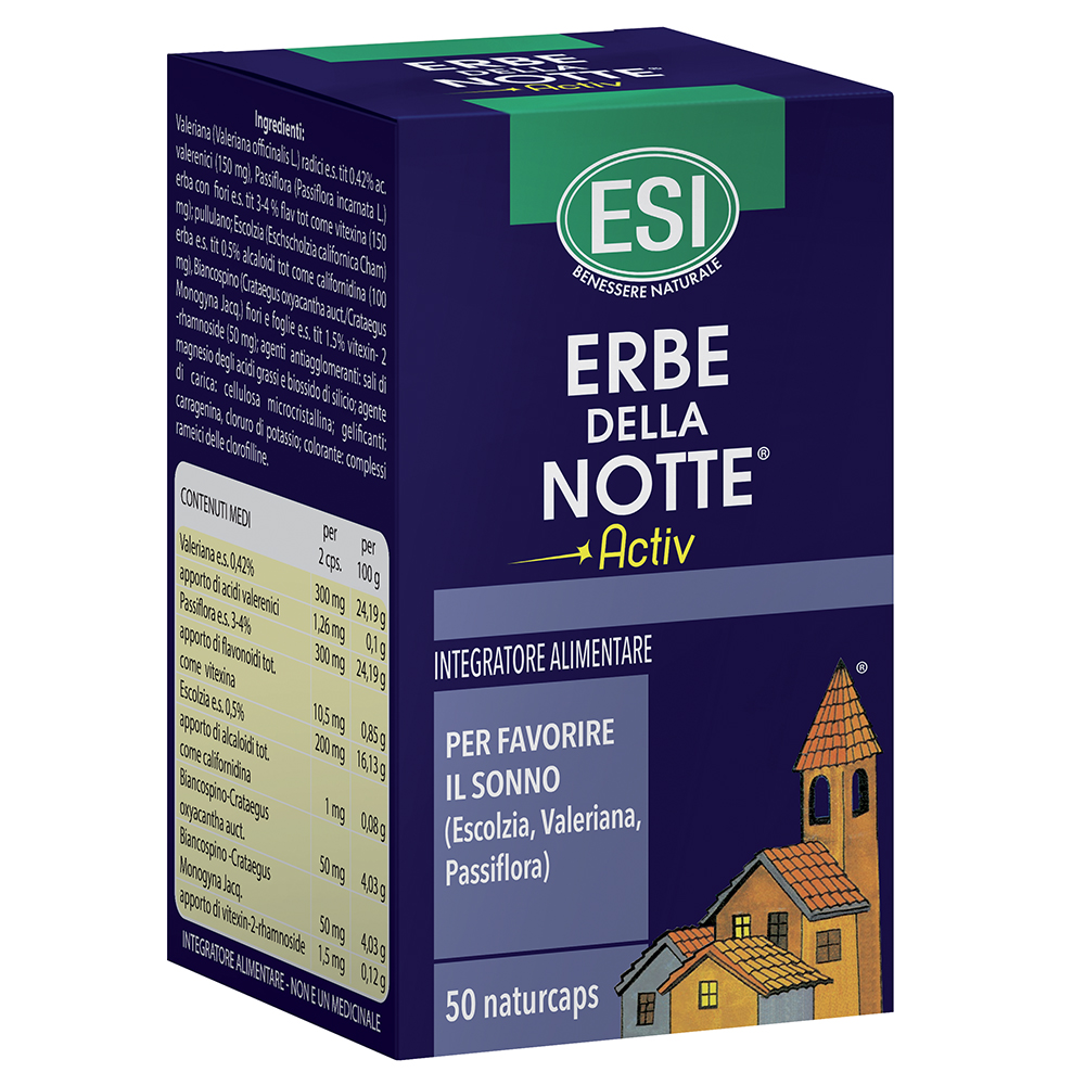 Esi Erbe Della Notte Activ a 50 cps, Za podsticanje sna