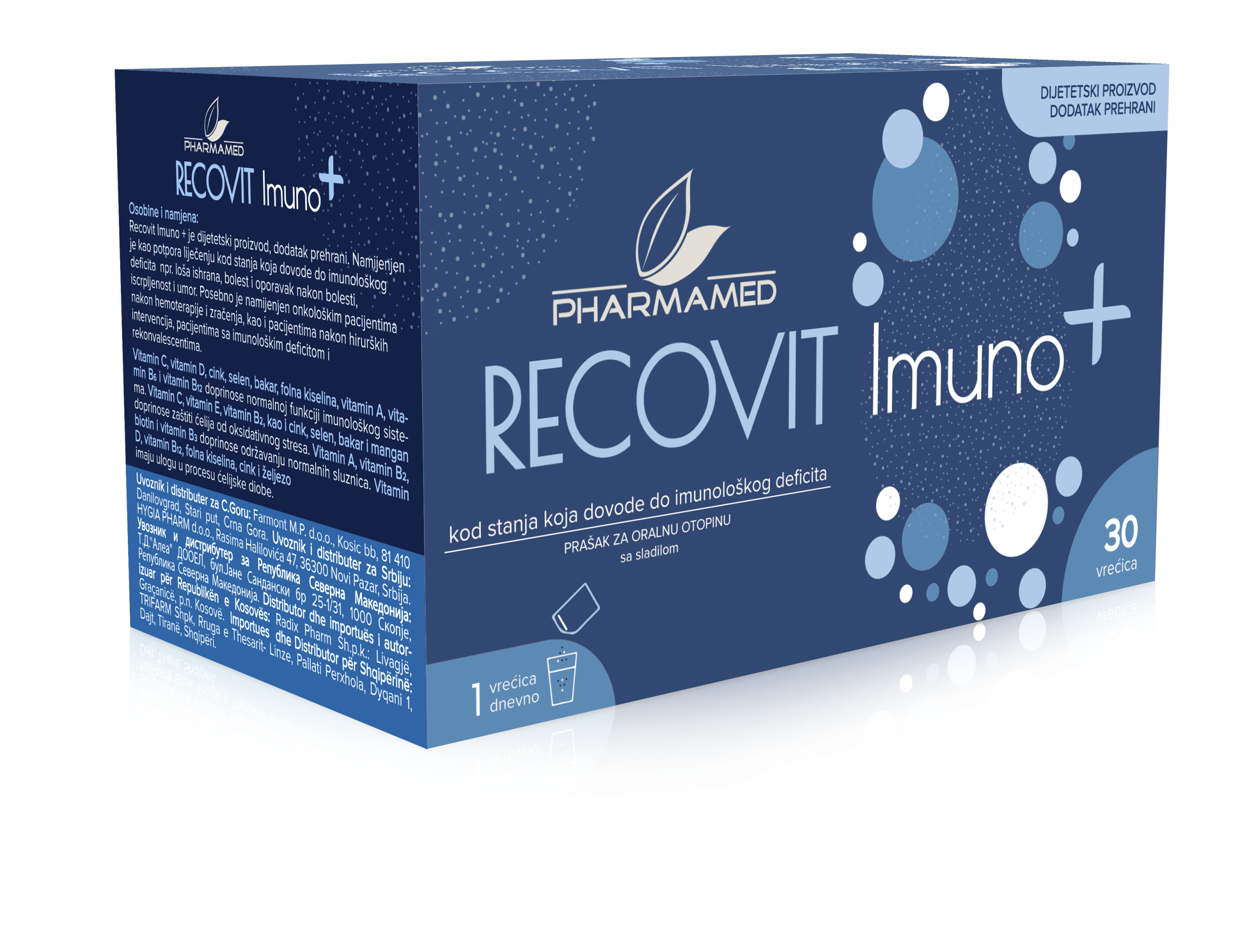 PHARMAMED RECOVIT Imuno+ 30 vrećica, Za oporavljanje imuniteta