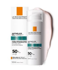 LA ROCHE POSAY ANTHELIOS OIL CORRECT SPF50+ (50ml), Svakodnevni korektivni proizvod za zaštitu od sunca za masnu kožu