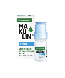 DIETPHARM Makulin® Fresh kapi za oči 10ml, Sterilne kapi za vlaženje oka, bez konzervansa