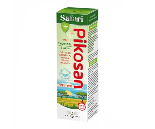 APIPHARMA Pikosan Safari Tropical sprej 100ml, Odbrana od komaraca, krpelja i ostalih insekata