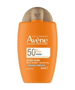 AVENE ULTRA FLUID Perfector SPF50+ (50ml), Svakodnevna tonirana ultra fluidna SPF50+ vrlo visoka zaštita od UVB-UVA zraka, plave svjetlosti i zagađenja.