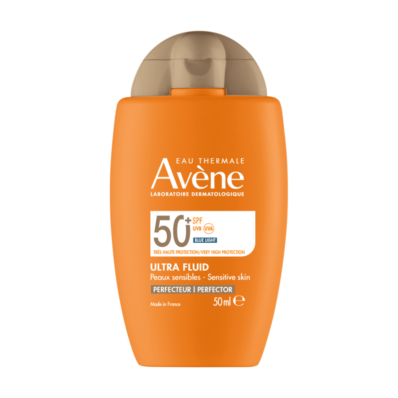 AVENE ULTRA FLUID Perfector SPF50+ (50ml), Svakodnevna tonirana ultra fluidna SPF50+ vrlo visoka zaštita od UVB-UVA zraka, plave svjetlosti i zagađenja.