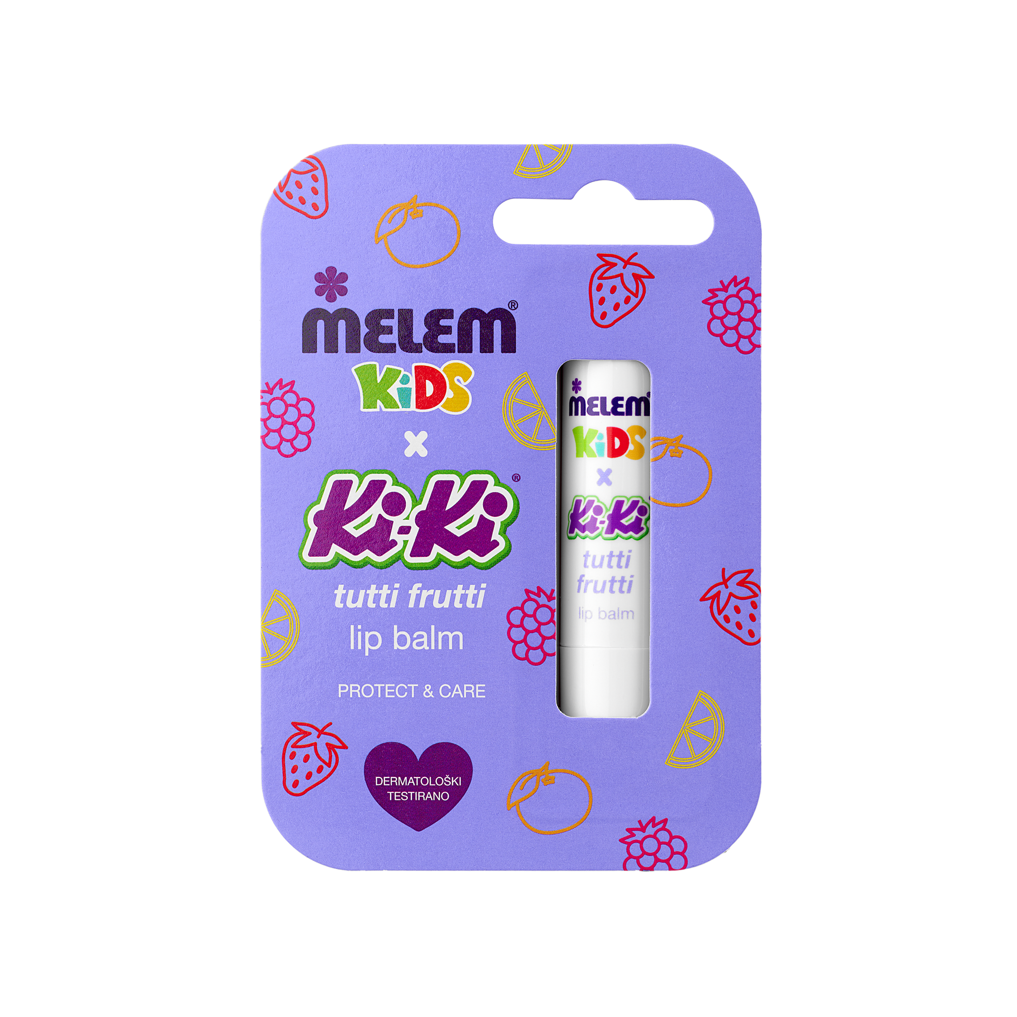 MELEM KIDS x KIKI Dječiji balzam za usne Tutti Frutti 4,5g