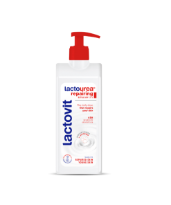 LACTOVIT LACTOUREA REPAIRING MLIJEKO ZA TIJELO 400ml, Dubinska hidratacija i obnova kože – posebno formulirano za suhu i ispucalu kožu.