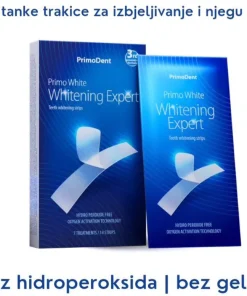 PrimoDent trakice za zube Whitening Expert, 14 trakica za 7 tretmana, Ultra tanke trakice koje daju profesionalni efekt izbjeljivanja zuba.