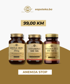 SOLGAR PAKET Željezo + Vitamin C + Vitamin B12
