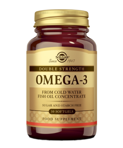 SOLGAR OMEGA 3 DOUBLE STRENGTH FISH OIL a30,Plava riba prirodni je izvor omega-3 polinezasićenih masnih kiselina