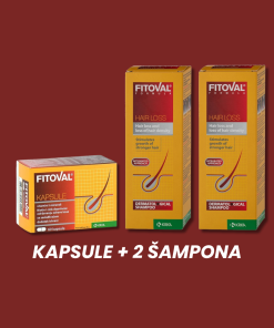 FITOVAL PAKET: Kapsule 60 komada + 2 Šampona 200ml