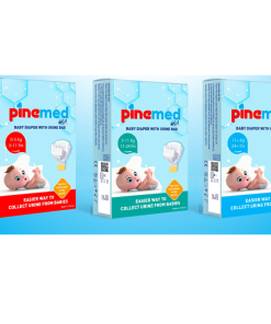 PINEMED PELENE ZA BEBE SA KESOM ZA URIN (2 PELENE U PAKOVANJU) - ODABERITE VELIČINU PELENE S,M,L