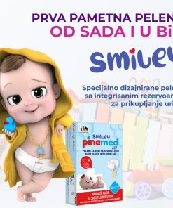 Alternative view of PINEMED PELENE ZA BEBE SA KESOM ZA URIN (2 PELENE U PAKOVANJU) - ODABERITE VELIČINU PELENE S,M,L