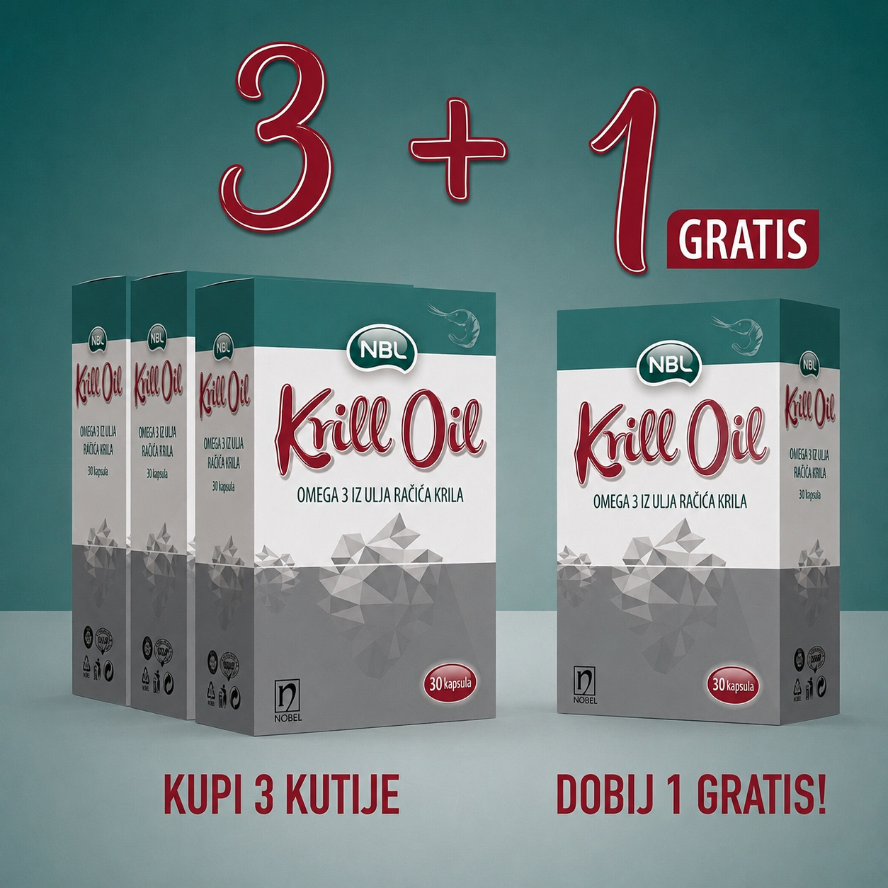 POSEBNA PONUDA KRILL OMEGA 3+1 GRATIS 79,90 KM