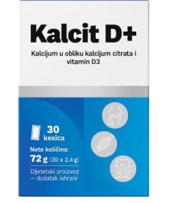 KALCIT D+ (30 KESICA) ZA PODRŠKU ZDRAVLJA KOSTIJU I ZUBA