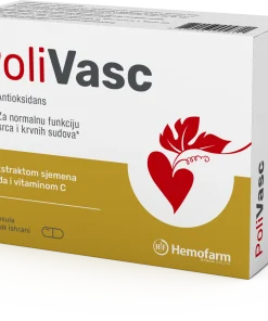 POLIVASC ANTIOKSIDAS, 30 KAPSULA ZA BOLJU CIRKULACIJU I ZA NORMALNU FUNKCIJU SRCA I KRVNIH SUDOVA