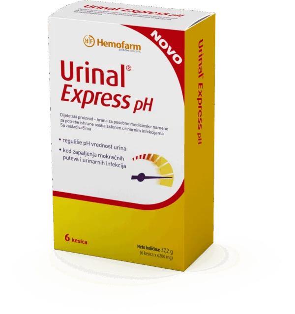 URINAL EXPRESS PH KESICE a 6, BRZO OLAKŠANJE KOD URINARNIH INFEKCIJA