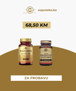 SOLGAR PAKET ZA PROBAVU: SolgarDigestive Enzymes 50 tableta + Solgar MG B6 100 tableta