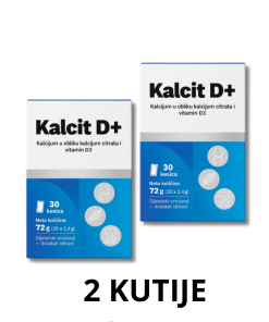 POSEBNA PONUDA: 2 KUTIJE KALCIT D+  ZA PODRŠKU ZDRAVLJA KOSTIJU I ZUBA ( UKUPNO 60 KESICA)