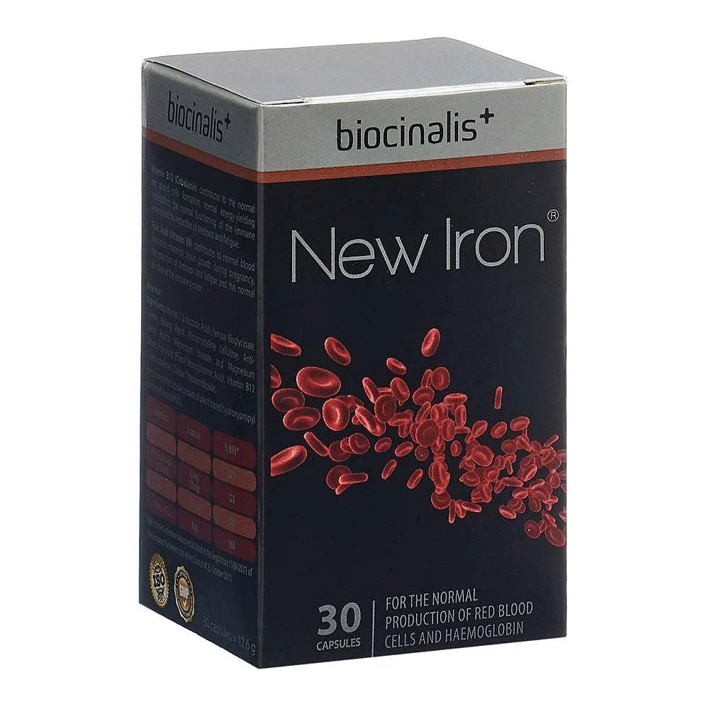 NEW IRON KAPSULE A30 DODATAK PREHRANI ZA NADOPUNU ŽELJEZA SA VITAMINIMA