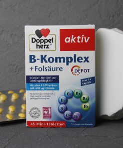 Doppelherz Aktiv B-complex+folna kiselina tablete a 45, Za normalno stvaranje krvnih ćelija i funkcionisanje imunog sistema
