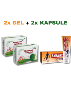 PHARMAMED KONDROVIT PAKET 2 KUTIJE Complex gel 75ml + 2 KUTIJE Complex 45 kapsula